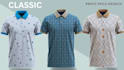 create print pattern golf polo t shirt design and mockup
