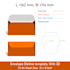 create an envelope dieline template and design
