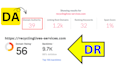raise moz da 50 plus and increase domain authority da pa 60 permanent