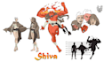 draw character reference sheets fantasy, furry, monsters etc
