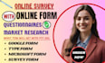 do questionnaire, online survey using google form jotform microsoft