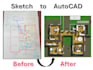 convert PDF to cad, draft blueprints, and provide autocad drafting services