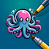 create modern  octopus mascot logo design for you