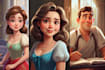draw disney style cartoon portrait