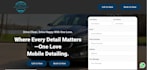 well designed car detailing, car wash, and auto detailing website