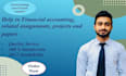 solve financial accounting assignments, projects, and papers