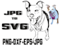 custom pet portrait svg