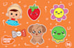 create a cute and kawaii cartoon design
