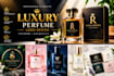design a luxury perfume logo and premium fragrance branding