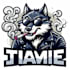 design smoking wolf mascot logo for your business