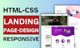 built an HTML CSS bootstrap tailwindcss website and HTML landing page
