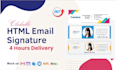 design html email signature, clickable html email signature
