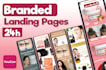 create an arabic brand landing page on youcan in 24h