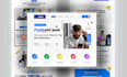 website hero section and landing page in figma