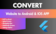 convert website to android ios webview flutter developer