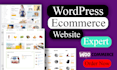 build ecommerce website, online store, or woocommerce wordpress website