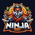 create ninja wolf  esport mascot logo