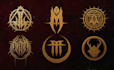 design deathmetal, metalcore icon symbol and emblem for band