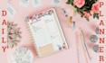 design printable custom daily ,weekly, monthly planner, calendar and journal