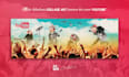do fabulous collage art for your spotify and youtube banner