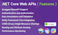 build asp net core API with sql server using the latest asp dotnet framework