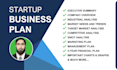 write a startup business plan with financial plan