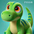 design 3d pixar style cartoon character, talking avatar, logo, animation