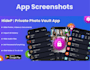 design app screenshots for play store and app store