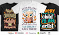 trendy typography design and custom t shirt design