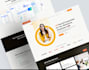 do modern saas landing page web design