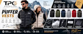 create puffer jacket with logo