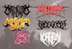 make metal, punk, pop, rock, psychedelic band logo