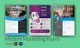 design professional business flyer and creative one pager
