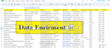 do b2b email enrichment web searching excel google sheet