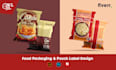 design premium food packaging,pouch label, bag design and product box design