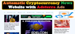create automatic cryptocurrency news website with adsterra ads
