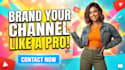 design your full youtube channel branding package