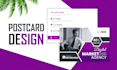 design promotional direct mail or modern eddm postcards