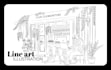 line art illustration, hand drawn, vector line art drawing