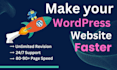 improve page speed and optimize wordpress website loading time