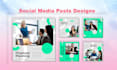 create professional post design, facebook ads