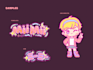 create a cute aesthetic vtuber logo