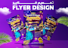 design tour, travel, summer, beach, pool,boat party flyer arabic,english,french