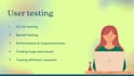 perform user testing for your website, app or software