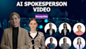 make an ai spokesperson video for promotion