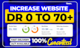 increase ahrefs domain rating, DR 70 plus using high authority SEO backlinks
