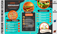 do creative spa menu, price menu, flyer and food menu design