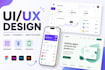 do attractive app designs, web designs UI UX with figma