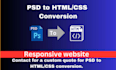 convert PSD and figma design to HTML and CSS