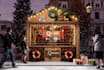 custom design an impressive 3d christmas market stall kiosk mockup